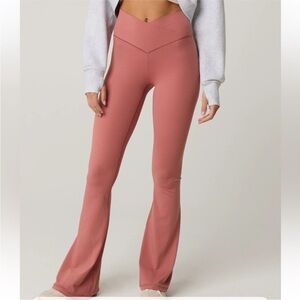 Aerie Dusty Rose Flare Pants